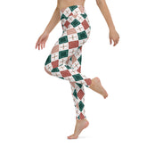 Diamond Elegance All-Over Print Yoga Leggings