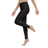 Feathered Serenity All-Over Print Yoga Leggings