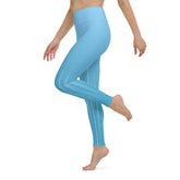 Step into a magical workout with Enchanted Forest Gradient Stripe Yoga Leggings, where fantasy blends with fitness.