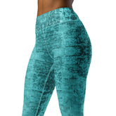 Woven Tranquility Yoga Leggings Showcasing Flexible Fabric