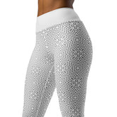 Rainbow Radiance Yoga Leggings colorful stretch fabric.