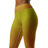 Diamond Essence Yoga Leggings on model demonstrating yoga pose.