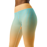 Turquoise Tranquility Yoga Leggings on model