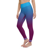 Close-up of Topaz Tranquility Yoga Leggings fabric texture.