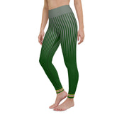 Rear view of Pearl Patterns Yoga Leggings showcasing pattern continuity.