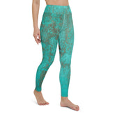 Old World Map Yoga Leggings