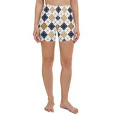 Chic Diamond Mirage All-Over Print Yoga Shorts