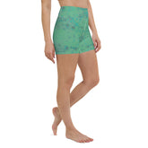 Soft Velvet Lotus Yoga Shorts for Ultimate Comfort
