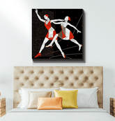 Alluring Feminine Dance Posture Wrapped Canvas - Beyond T-shirts