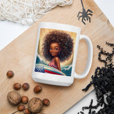Americans All White Glossy Mug - Beyond T-shirts