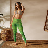 Angelic Iris Gallery Yoga Leggings with artistic print.