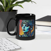 Artistic Admiration Black Glossy Mug - Beyond T-shirts