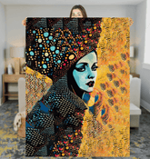 Close-up of the Artistic Aesthetics Sherpa Blanket texture.