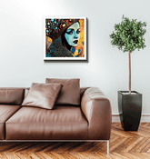 Artistic Aesthetics Wrapped Canvas on Display.