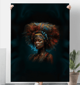 Artistic Ambition Sherpa Blanket draped over a cozy reading nook chair.