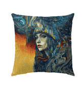 Drawing Design Outdoor Pillow - Front View