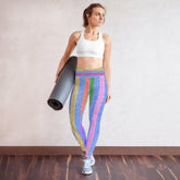 Artistic Lines Yoga Leggings - Beyond T-shirts