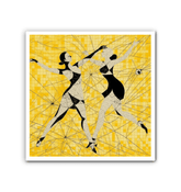 Athletic Feminine Dance Moves Wrapped Canvas - Beyond T-shirts