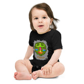 Libra-themed baby one-piece front view