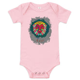 Leo baby short sleeve one-piece in soft cotton