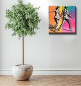 Balletic Drama Attire Canvas in Artistic Pose