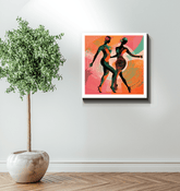 Balletic Extravaganza wrapped canvas art piece for elegant decor.