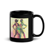 Balletic Fantasia Attire Black Glossy Mug front view