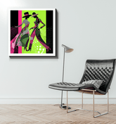 Balletic fashion portrait canvas art for modern home decor