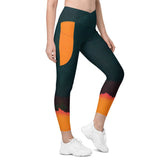 Balletic Intimacy leggings with pocket detail side view.