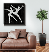 Balletic Poise Attire canvas art for elegant interiors
