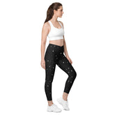 Balletic Poise Crossover Leggings front view.