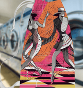 Elegant Balletic Reflections laundry bag showcasing stylish design and durable material.