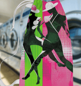 Balletic Synergy Laundry Bag holding ballet attire and workout clothes.