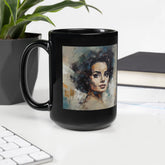 Baroque Brushes Black Glossy Mug - Beyond T-shirts