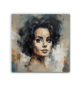 Baroque Brushes Wrapped Canvas displaying intricate design