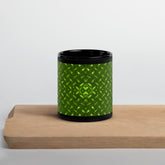 Shadow Silk Texture Black Glossy Mug