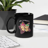 Still Loving You Black Glossy Mug