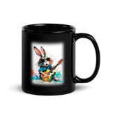 Flutist’s Frothy Fantasy Black Mug