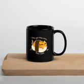 I Love You Even More Than Sushi Black Glossy Mug
