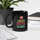 Coffee & Quotes Black Glossy Mug - Beyond T-shirts