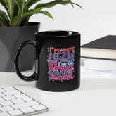 Chic Typographic Black Glossy Mug - Beyond T-shirts