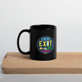 Whimsical Hand Lettering Black Glossy Mug - Beyond T-shirts