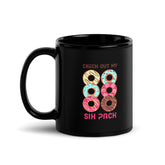 Typography and Music Harmony Black Glossy Mug - Beyond T-shirts
