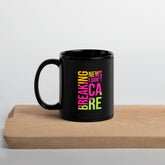 Cinematic Typography Sips Black Glossy Mug - Beyond T-shirts