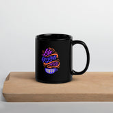 Typography Artistry Black Glossy Mug - Beyond T-shirts