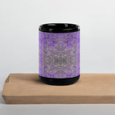 Midnight Velvet Texture Black Glossy Mug
