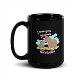 I Love you Little Kitten Black Glossy Mug