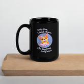 Every Time I Think Of You Black Glossy Mug