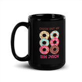 Typography and Music Harmony Black Glossy Mug - Beyond T-shirts