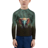 CB3-13 Kids Rash Guard front view on a white background.